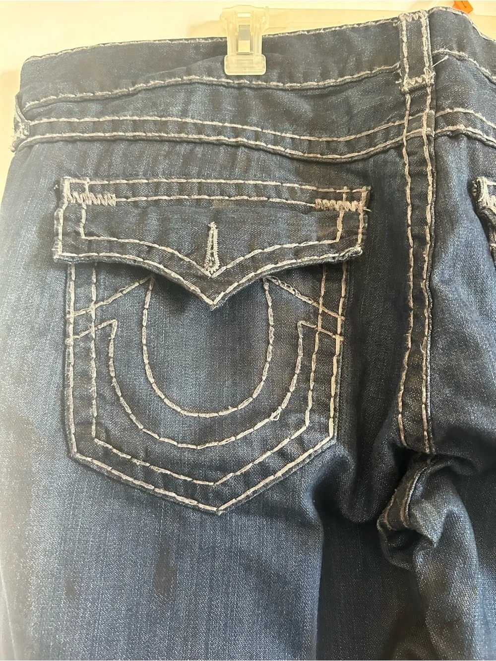 True Religion Dark Wash Blue Denim Jeans